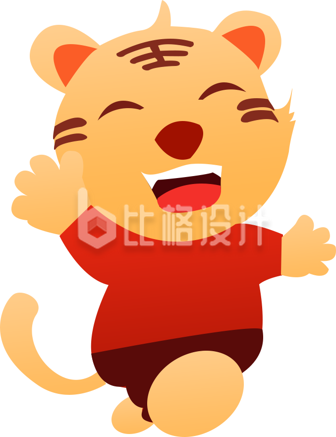 可爱的小老虎手绘