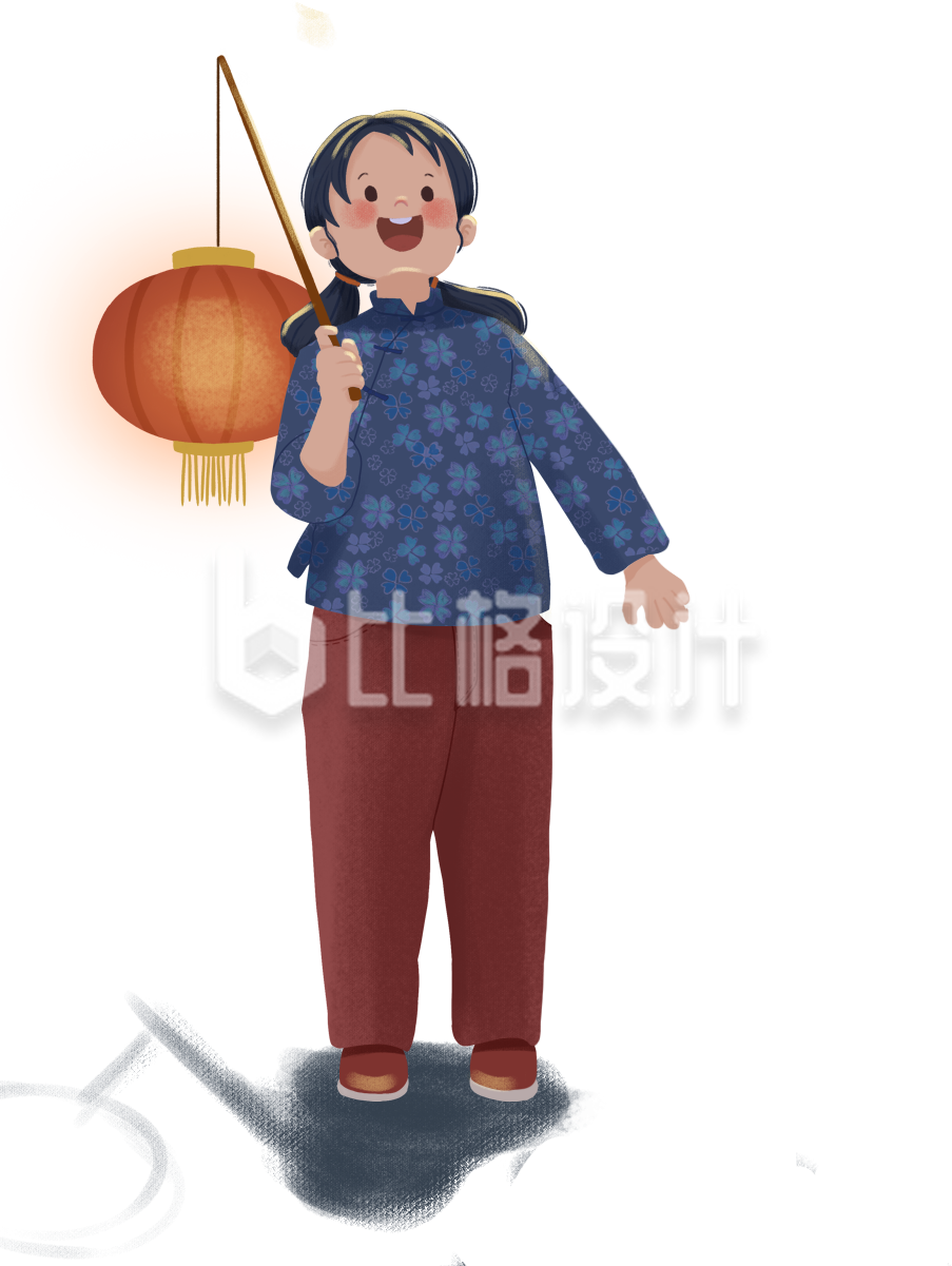 可爱的小朋友手绘插画