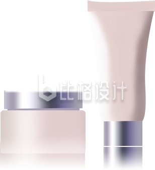 化妆品美妆手绘插画