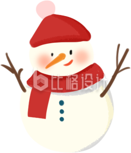 可爱小雪人手绘趣味
