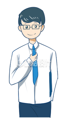 帅气小男孩手绘