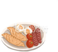 美食早餐手绘