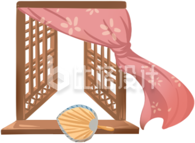 窗户手绘插画