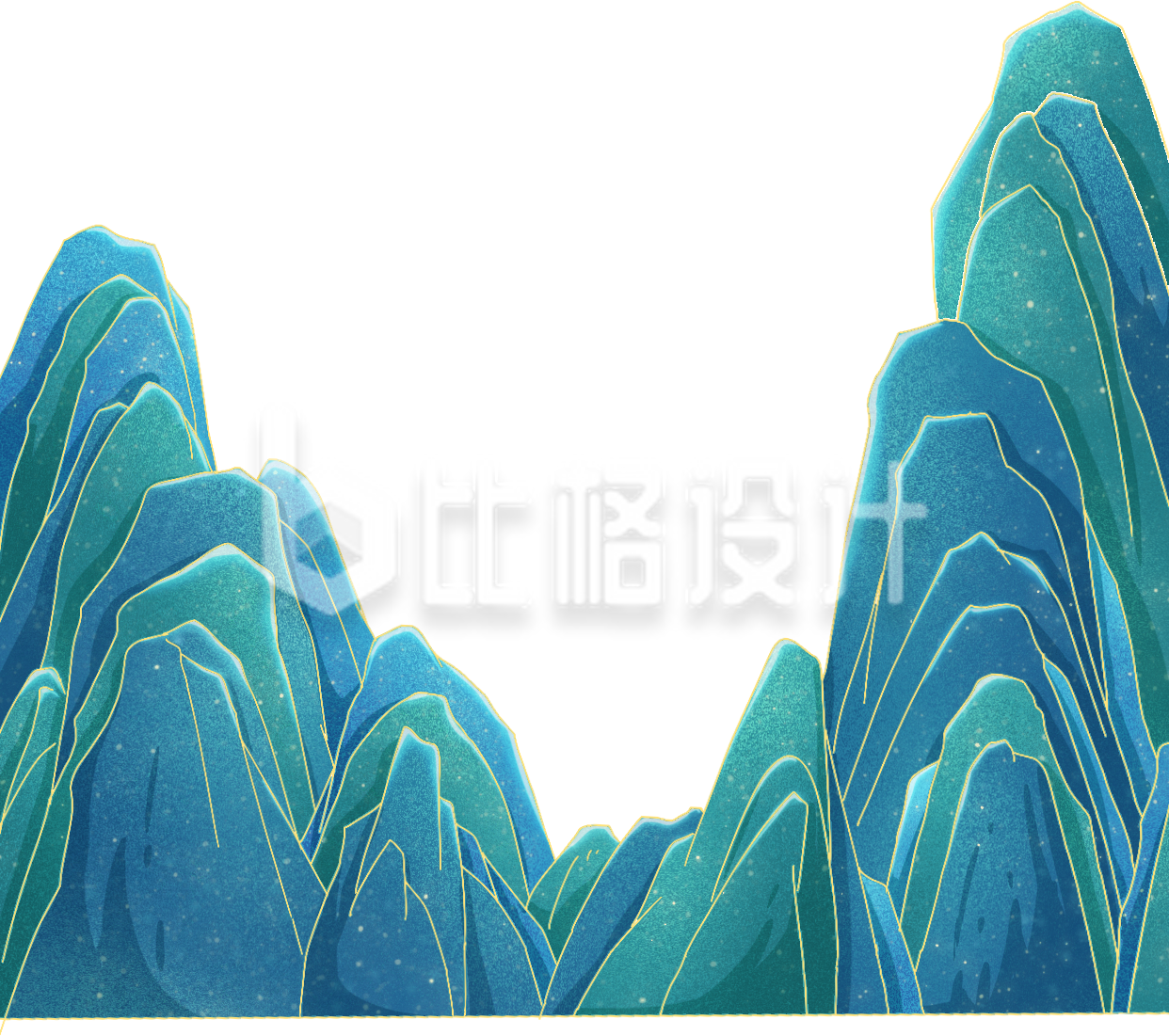 山手绘插画
