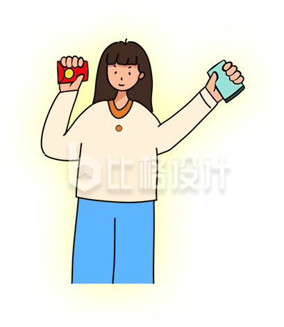 可爱小姐姐手绘