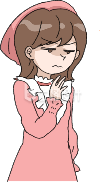 无语女手绘插画