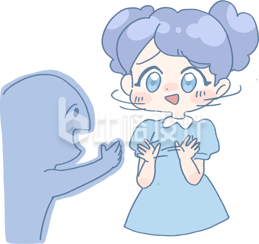 可爱小姐姐插画