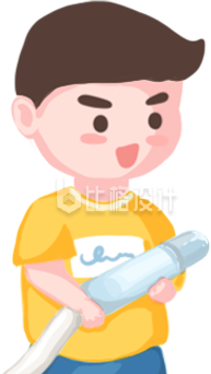 小男孩手绘