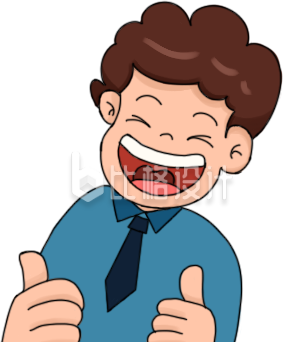 手绘小男孩趣味