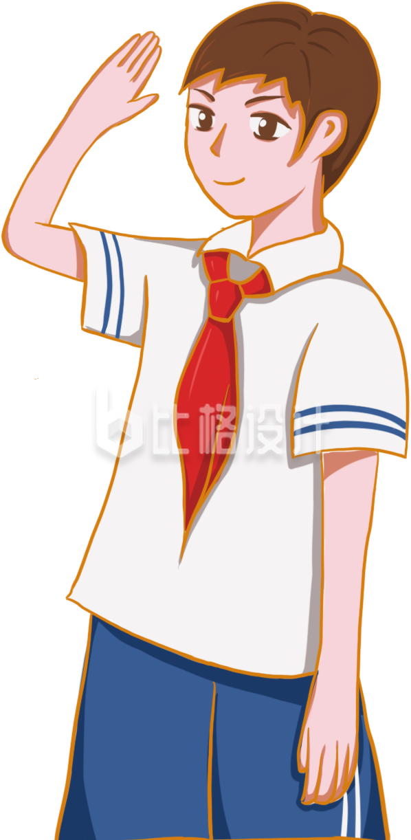 小男孩手绘