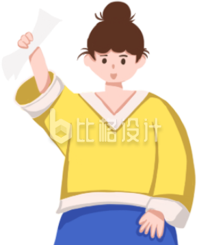 人物小女生手绘