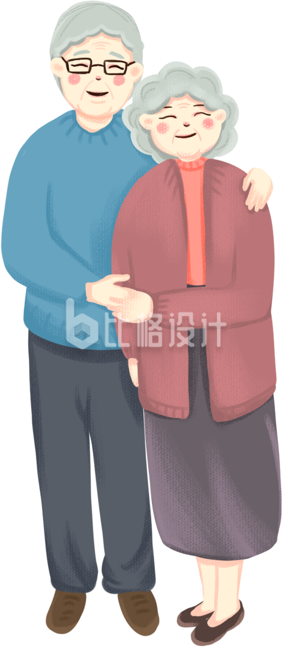 老人手绘