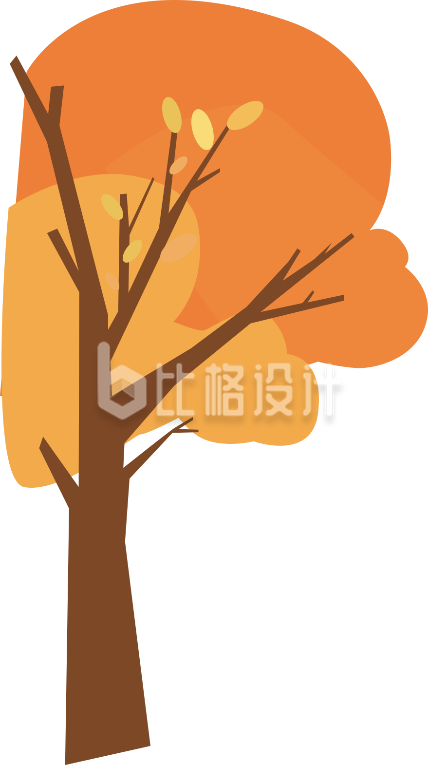 大树手绘插画