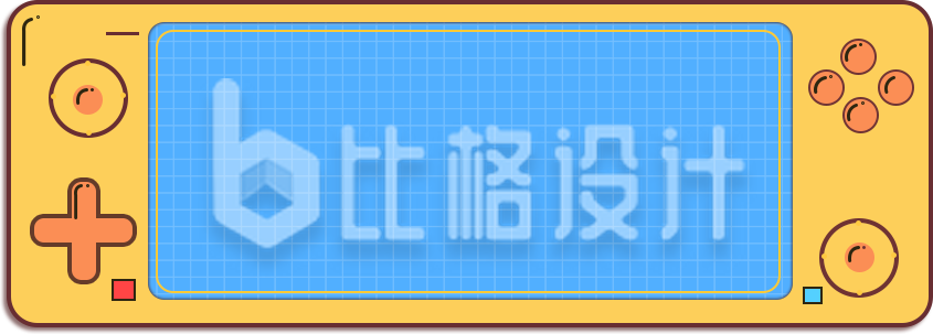 游戏机手绘插画