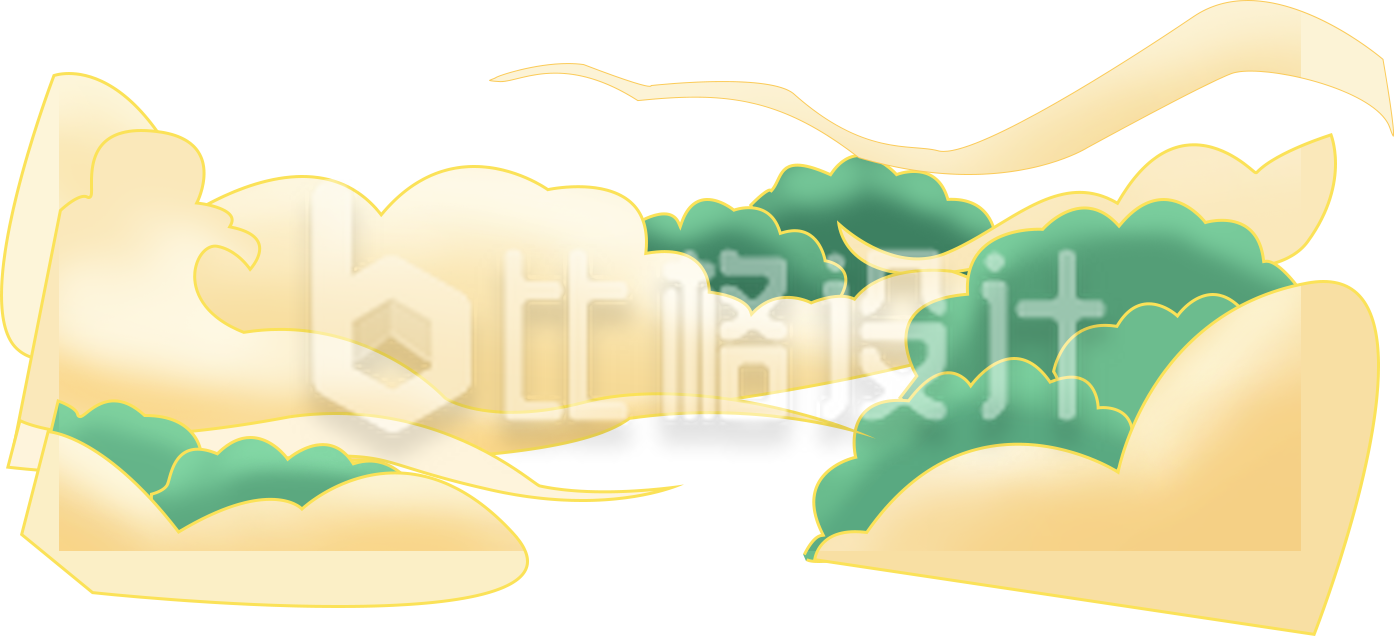 祥云手绘插画