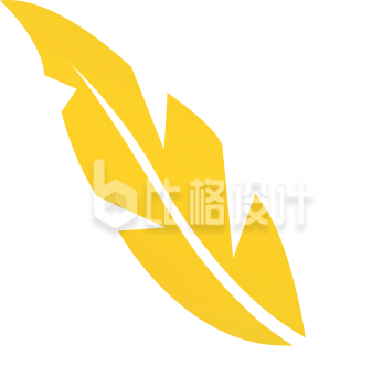 一片叶子手绘插画