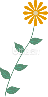 一朵小花手绘