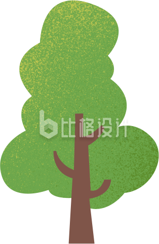 一颗树手绘插画