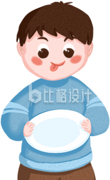 可爱的小男孩手绘