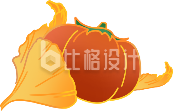 南瓜手绘插画