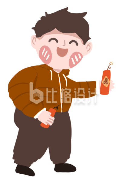 可爱的小男孩手绘