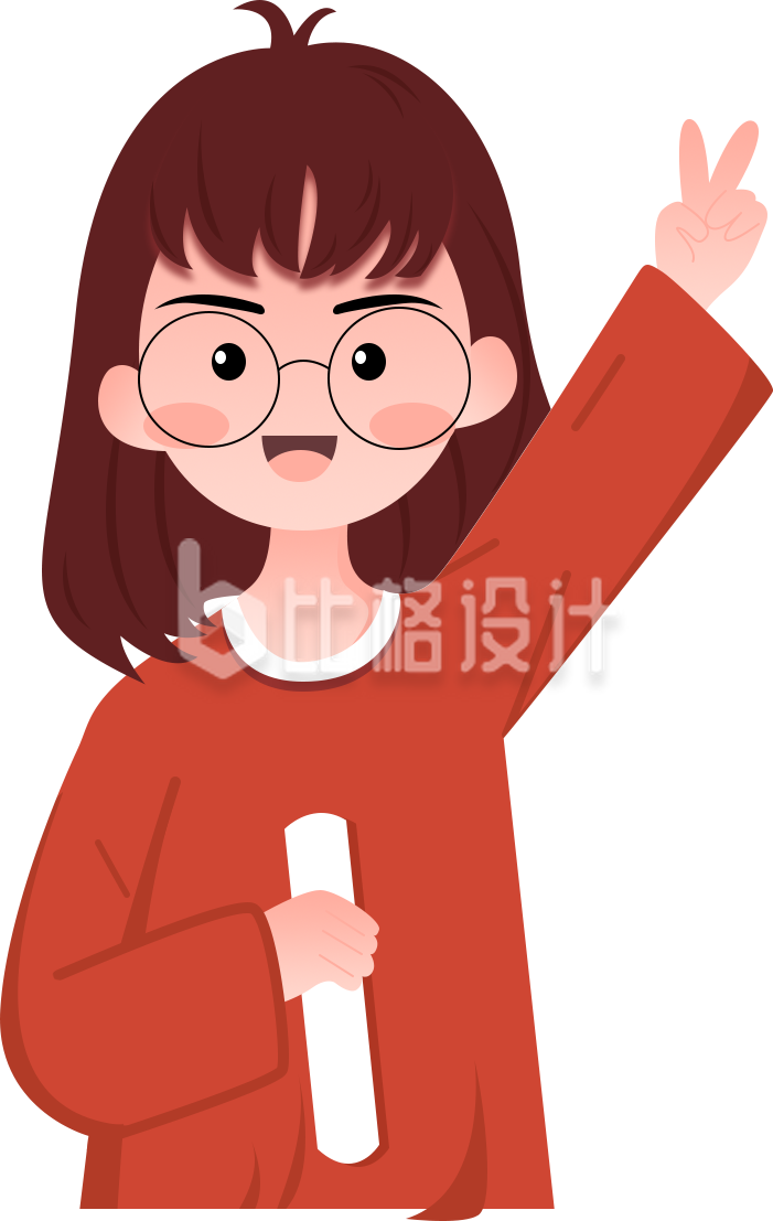 可可爱爱的小女孩手绘