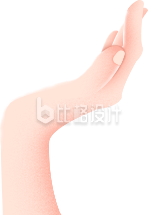 一只手插画