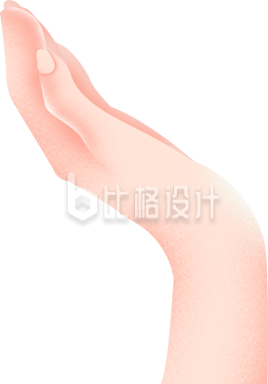 一只手插画