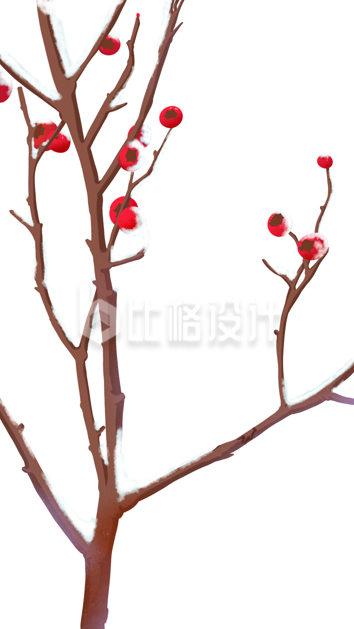 一颗小树插画手绘
