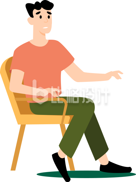工作的人手绘
