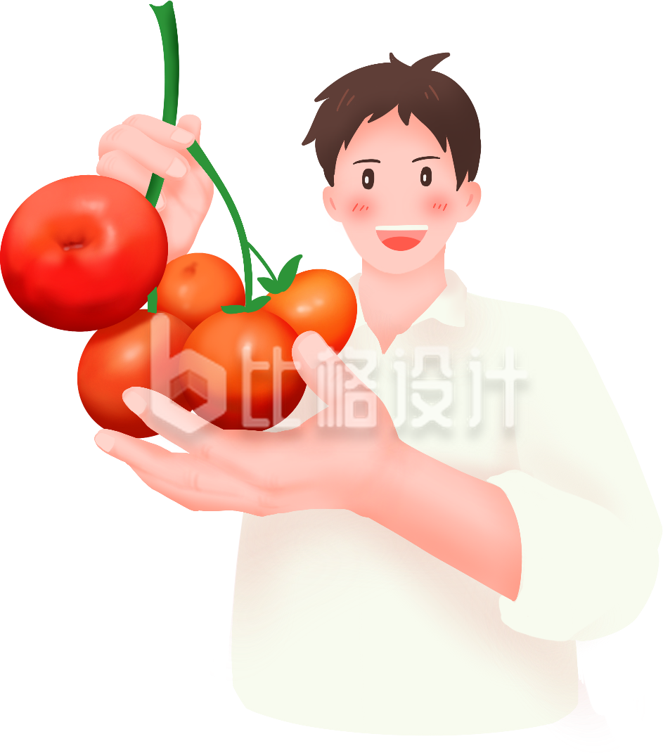 拿着水果的人