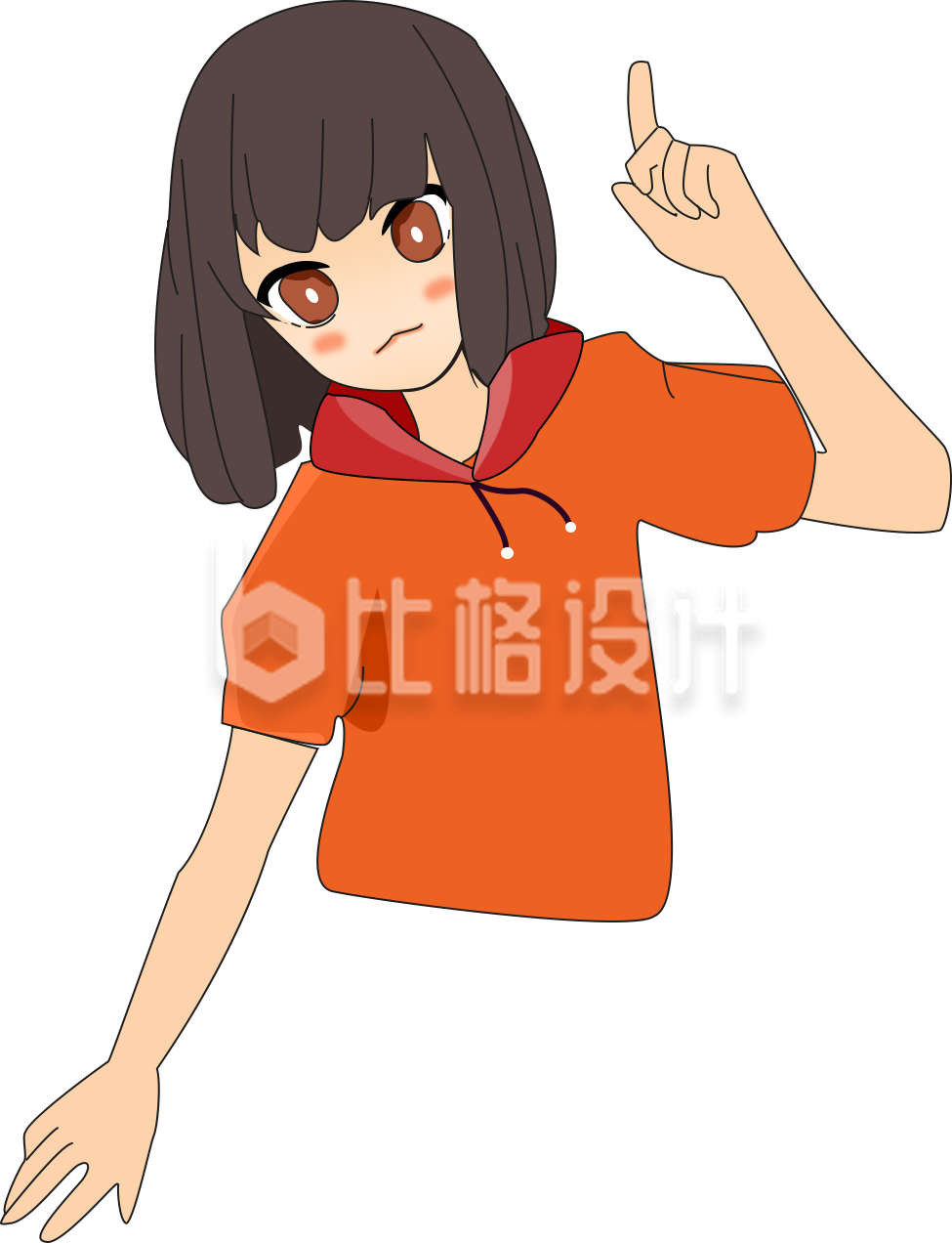 趣味可爱小姐姐手绘