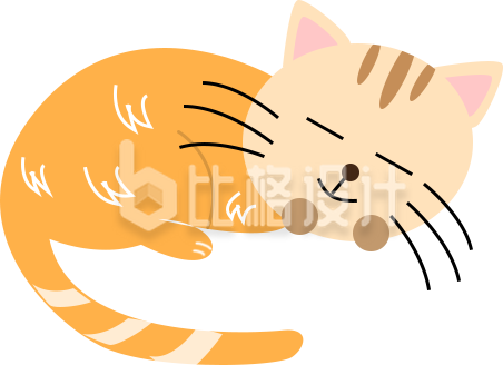 可爱的小猫手绘插画