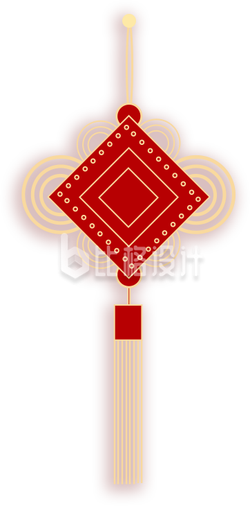 中国结手绘插画