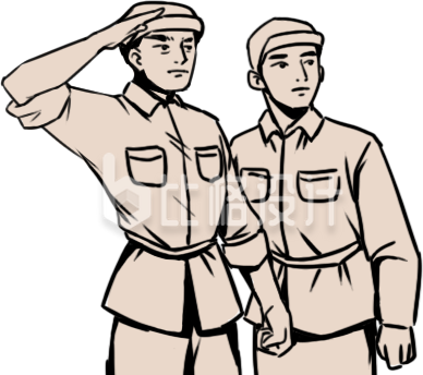 军人手绘