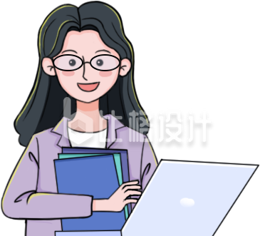 可爱卡通小女孩手绘