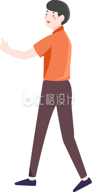 小男孩人物手绘插画