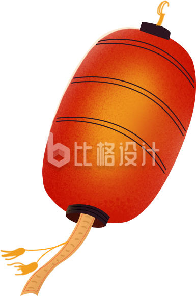 灯笼手绘插画