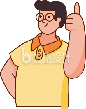 帅气的小伙子手绘