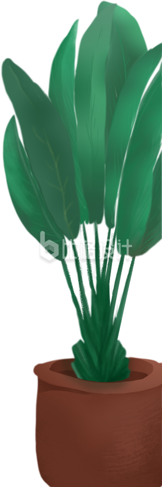 盆栽手绘