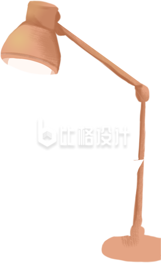 台灯手绘插画