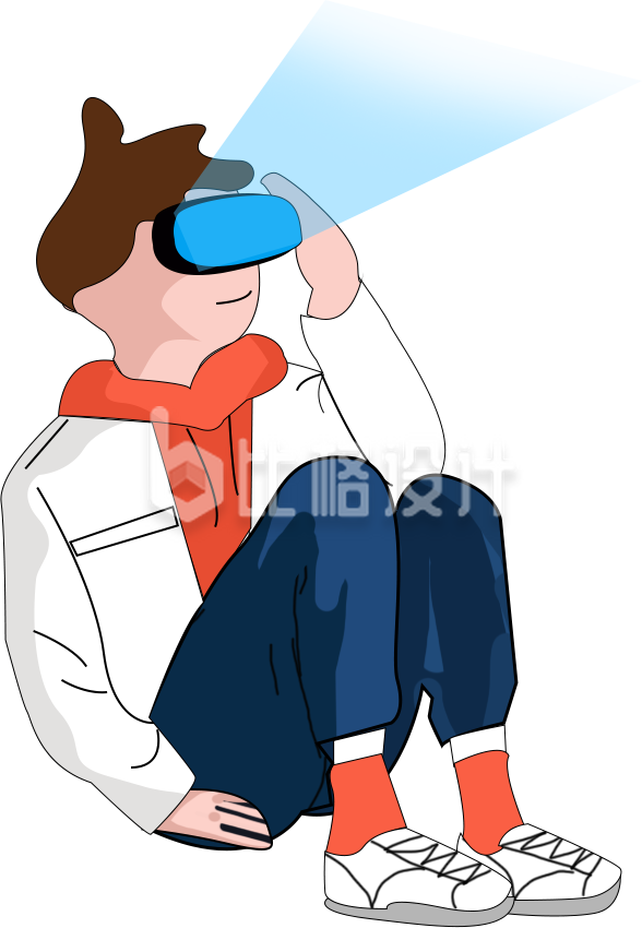 小男孩手绘人物