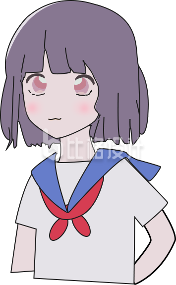 可爱小女孩手绘
