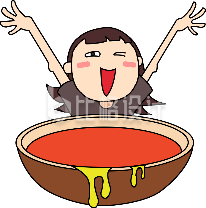 趣味可爱小女孩手绘