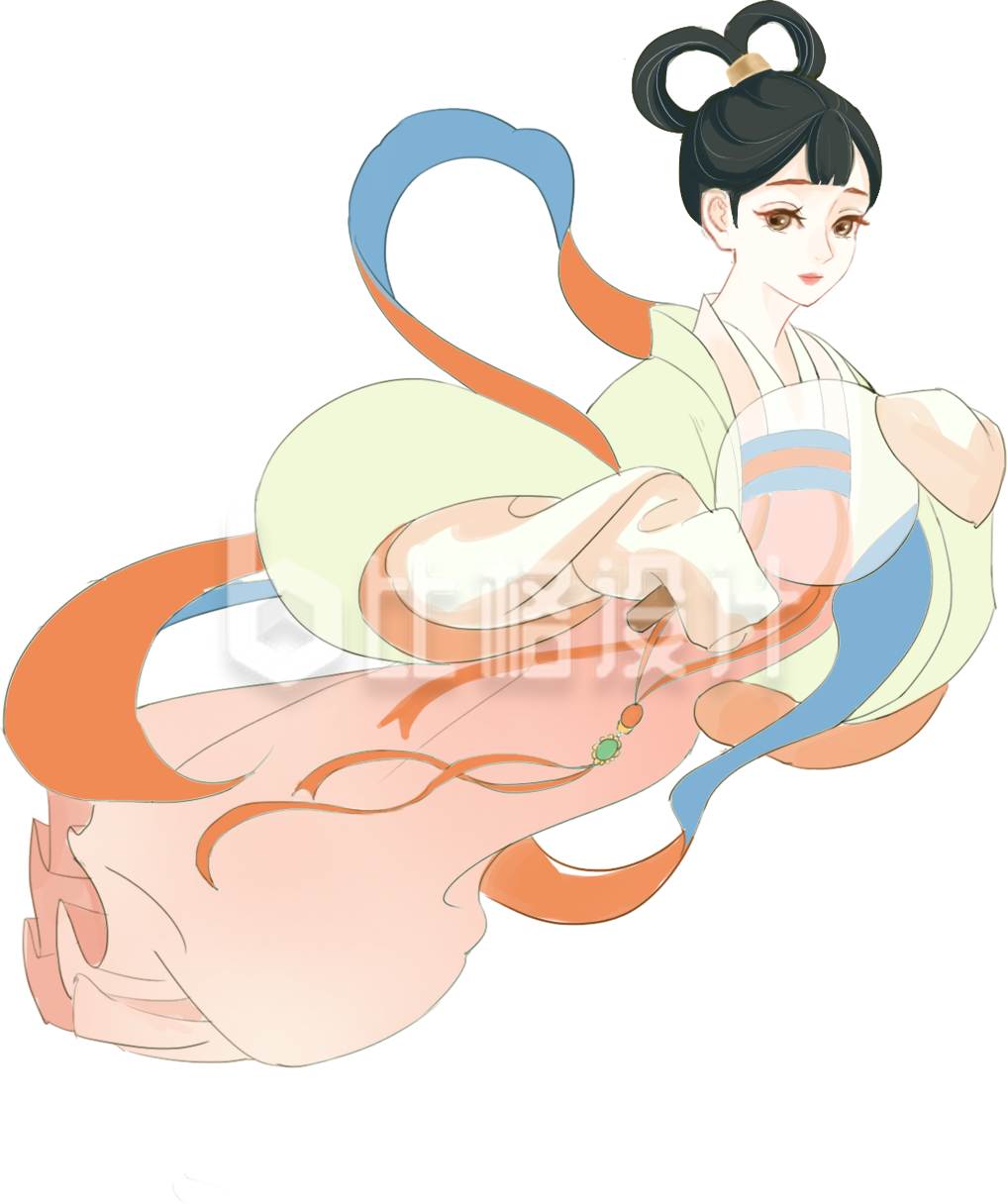 美少女手绘插画