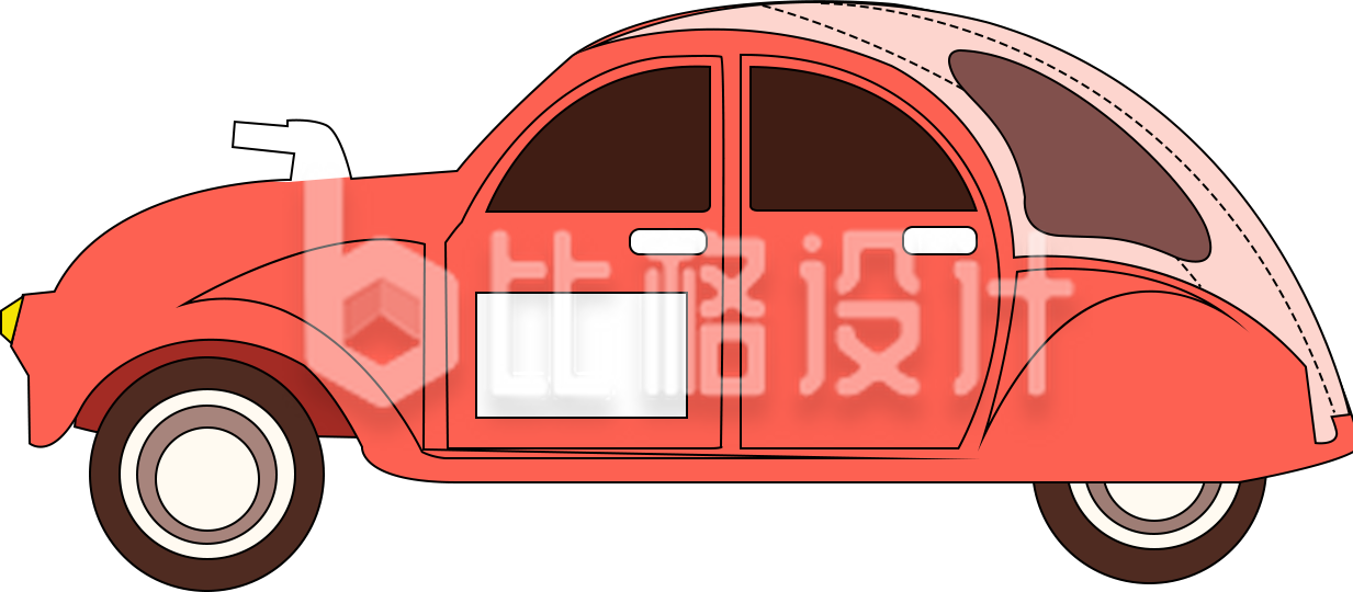 汽车手绘插画