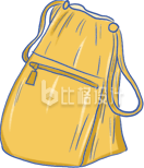 黄色简约背包，时尚必备的服饰箱包单品
