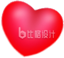 鲜艳红心象征美好 情人节氛围装饰素材