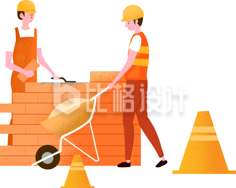 工人辛勤劳作场景图 建筑施工宣传物料