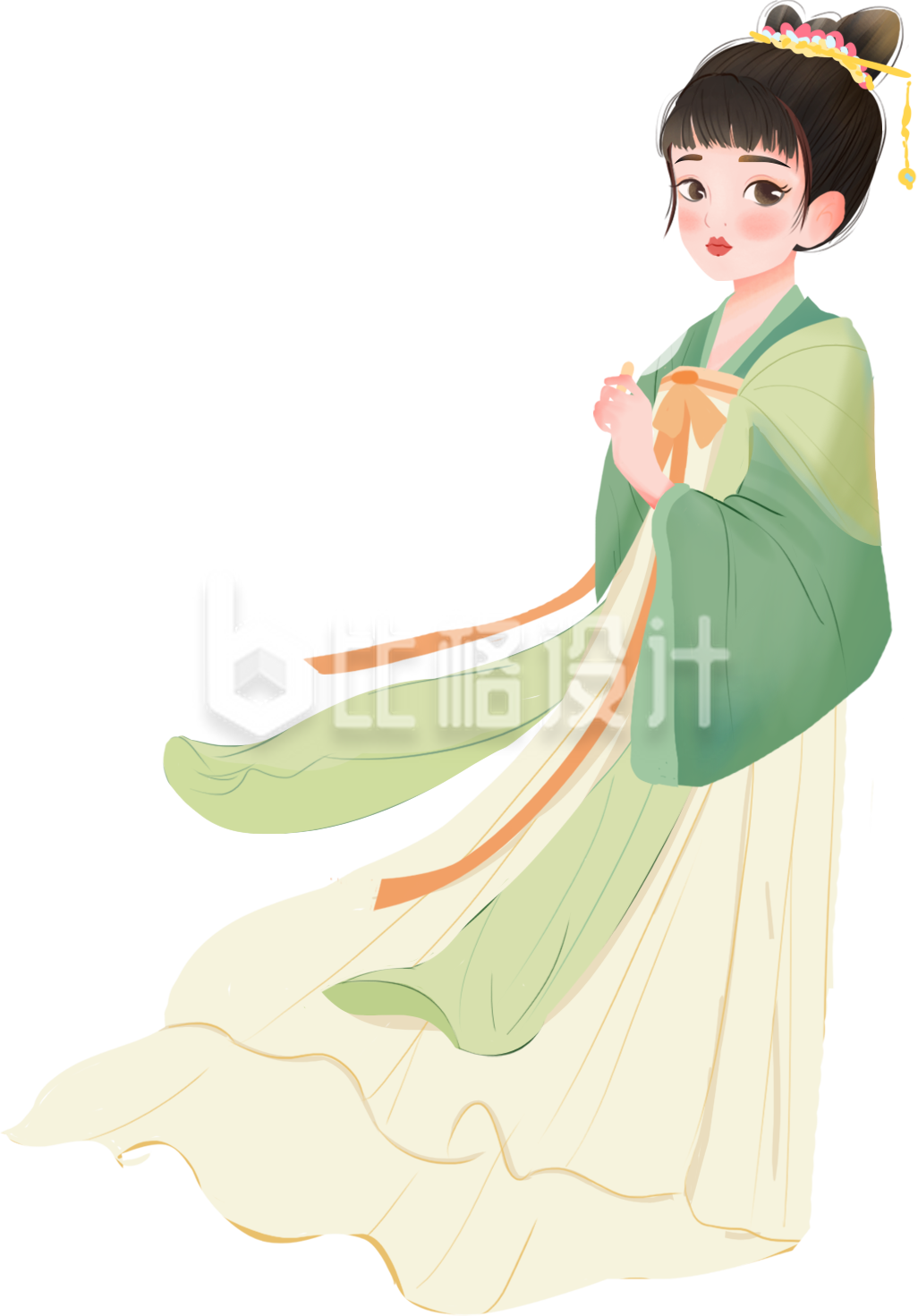 古装人物优雅形象宣传图